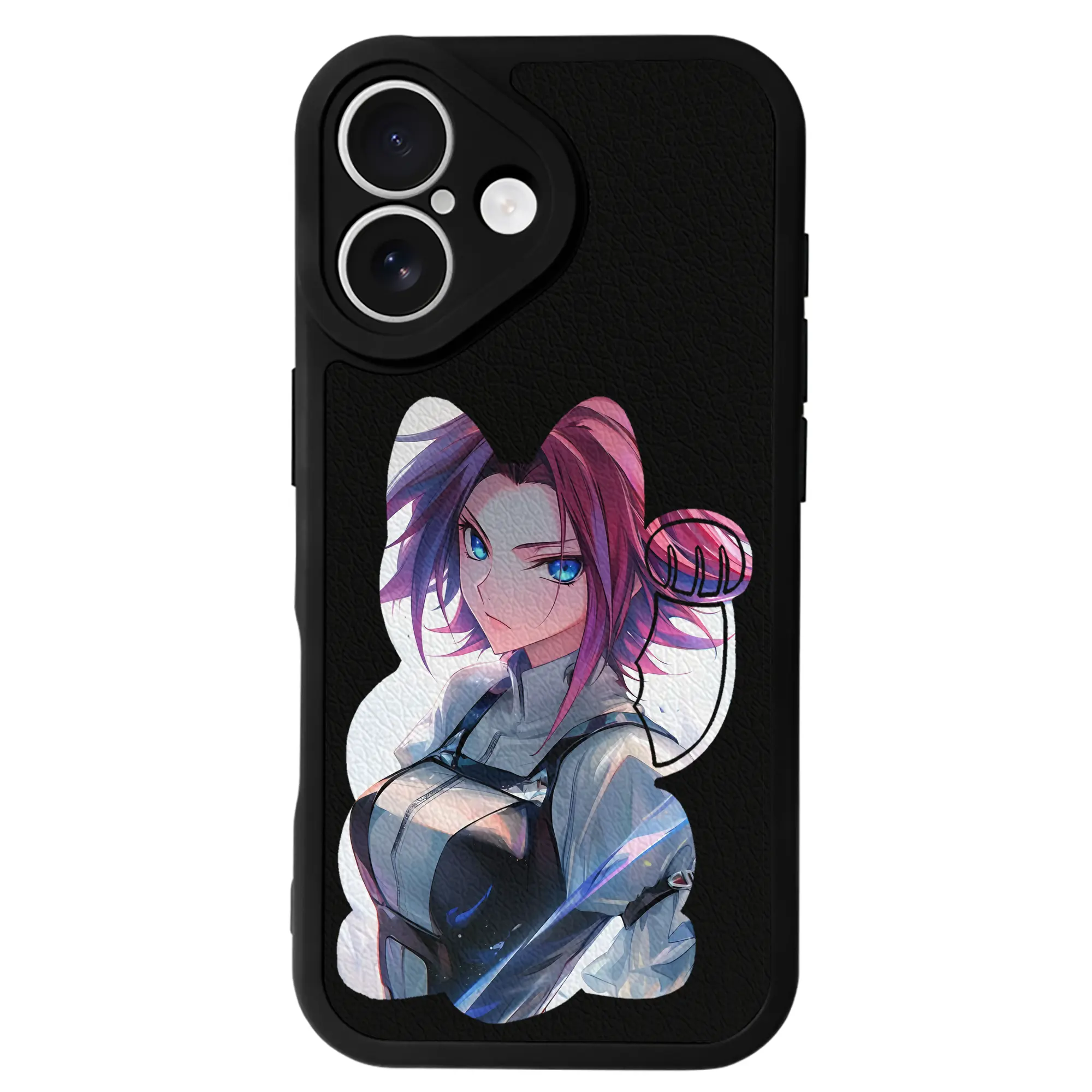 コードギアス 反逆のルルーシュ グッズ カレン・シュタットフェルト - IPhone 16シリーズ対応 ・ シリコンスマホケース ・ レザー調 ・ 高精度フィット ・ 耐衝撃 ・ ワイヤレス充電対応 ・ 精密カット